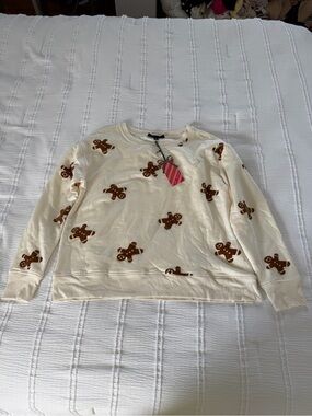Jane and Delancey Cream and Brown Gingerbread Pajama Set